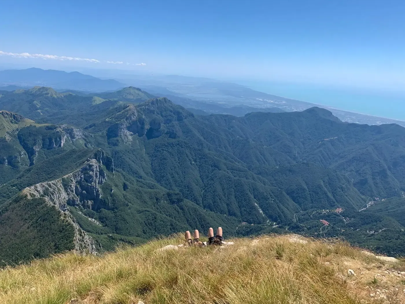 I love good weather, nature and long hikes.